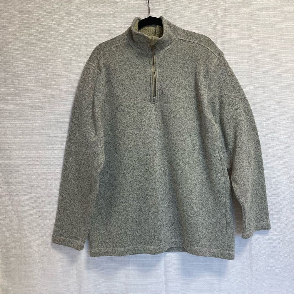 G.H.Bass Workwear Quater Zip Pullover Sweater Jacket  Sz XL